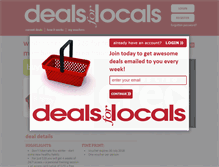 Tablet Screenshot of dealsforlocals.co.nz